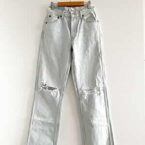 Re/Done High Rise Loose Jeans (Bleach Destroy)